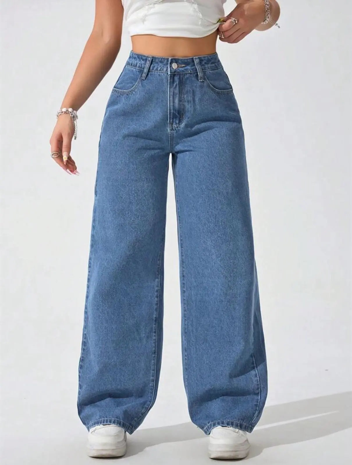 Relaxed Blue Baggy Jeans