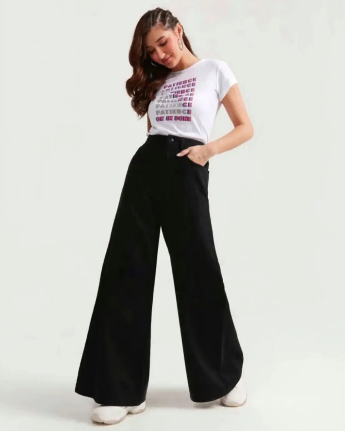 Classic Black Wide-Leg Pants