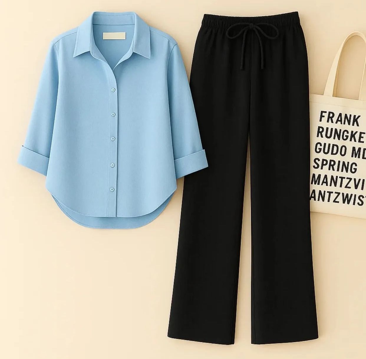 BUTTON DOWN SHIRT WITH FLAPPER TROUSER