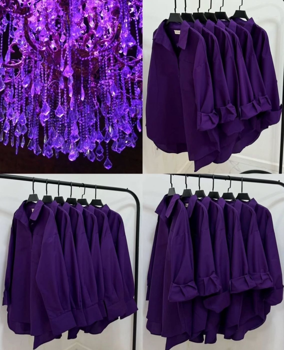 PURPLE BUTTON DOWN SHIRT