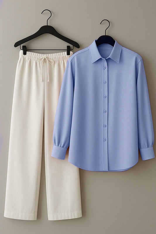 BUTTON DOWN SHIRT WITH FLAPPER TROUSER