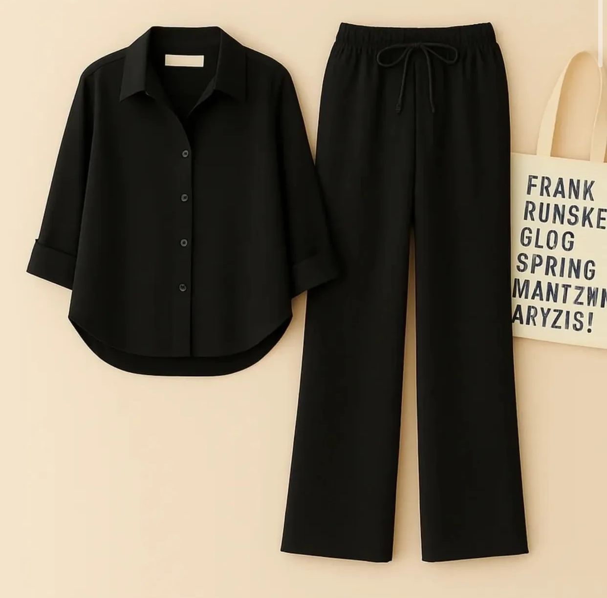 BUTTON DOWN SHIRT WITH FLAPPER TROUSER