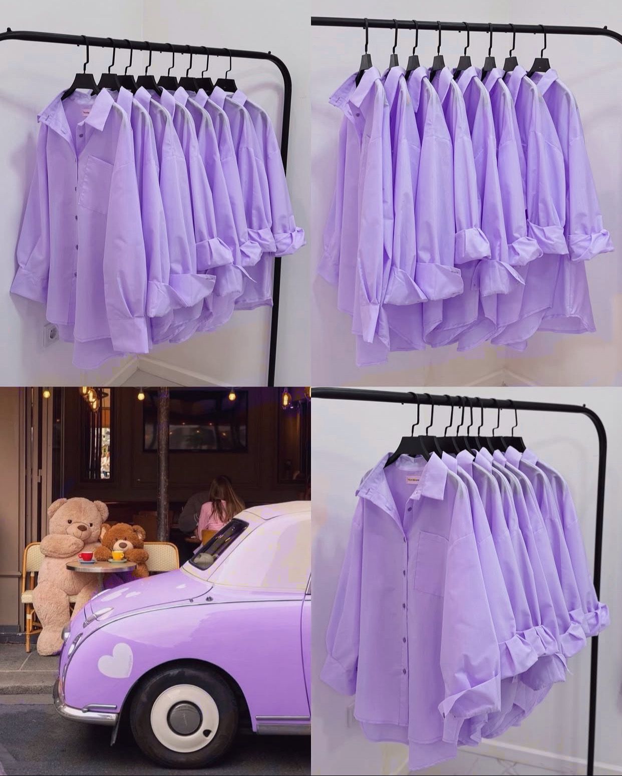 LILAC BUTTON DOWN SHIRT