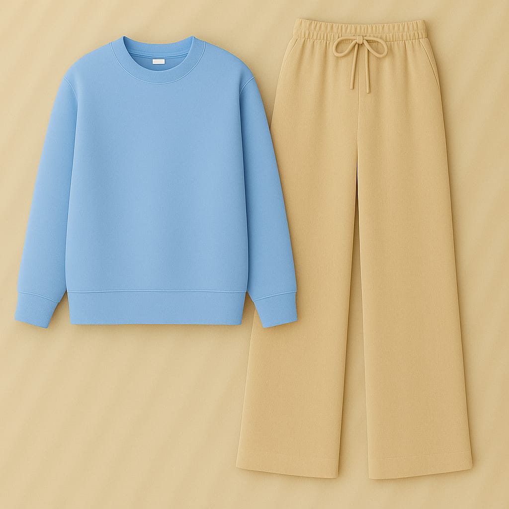 Sweatshirt With Beige Flapper