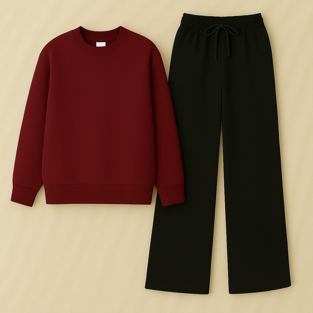 Sweatshirt With Black Flapper