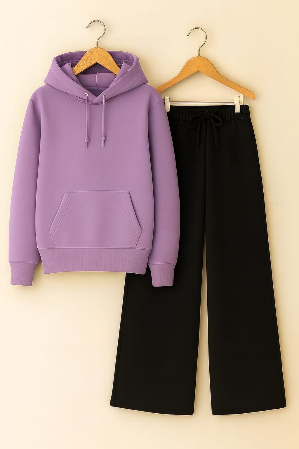 Hoodie with Black Flapper Trouser