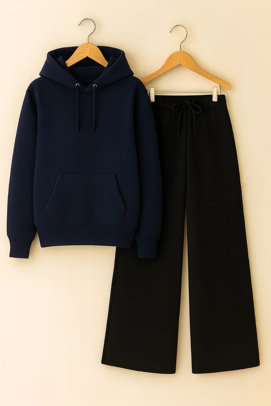 Hoodie with Black Flapper Trouser
