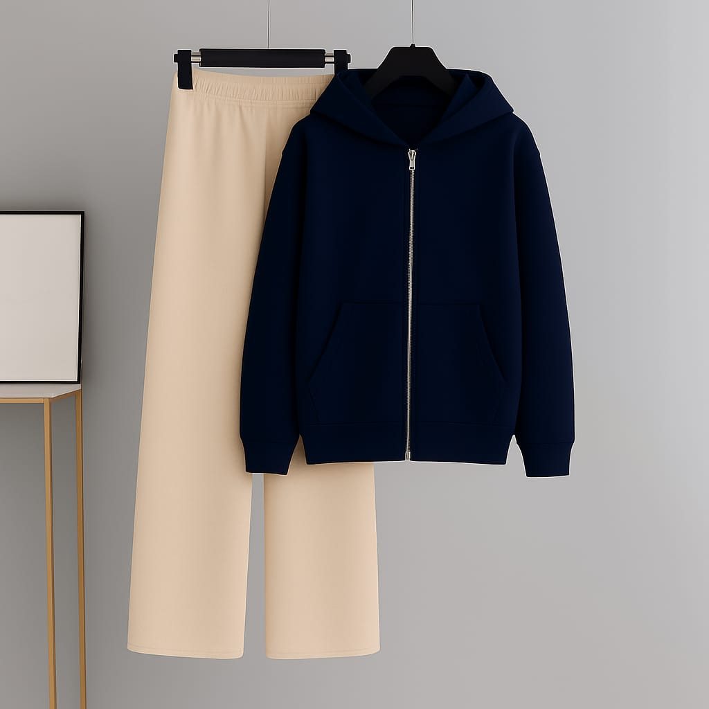 Zipper With Beige Flapper