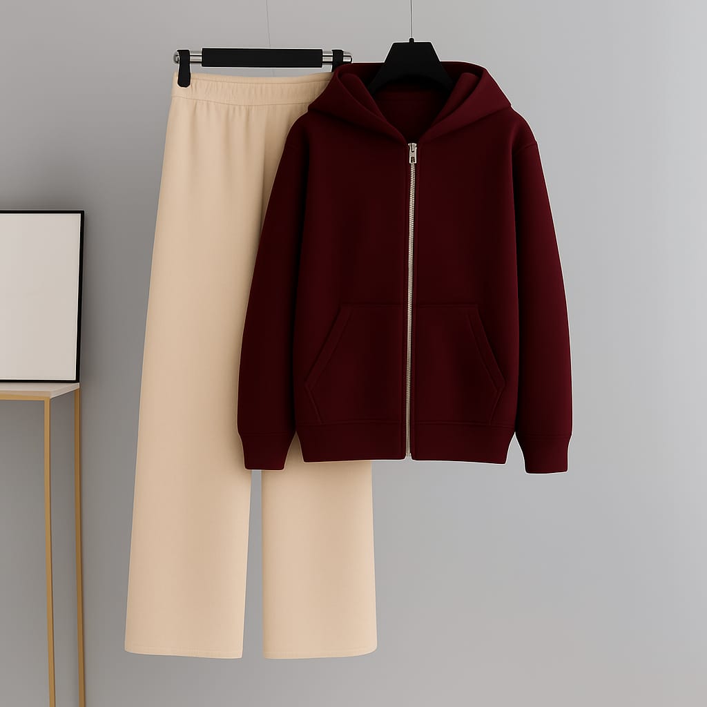 Zipper With Beige Flapper