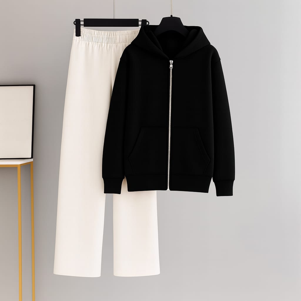 Zipper With White Flapper