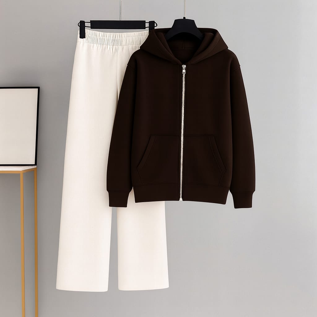 Zipper With White Flapper