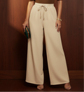 Beige Flapper Trouser
