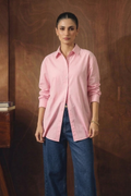 BABY PINK BUTTON DOWN SHIRT