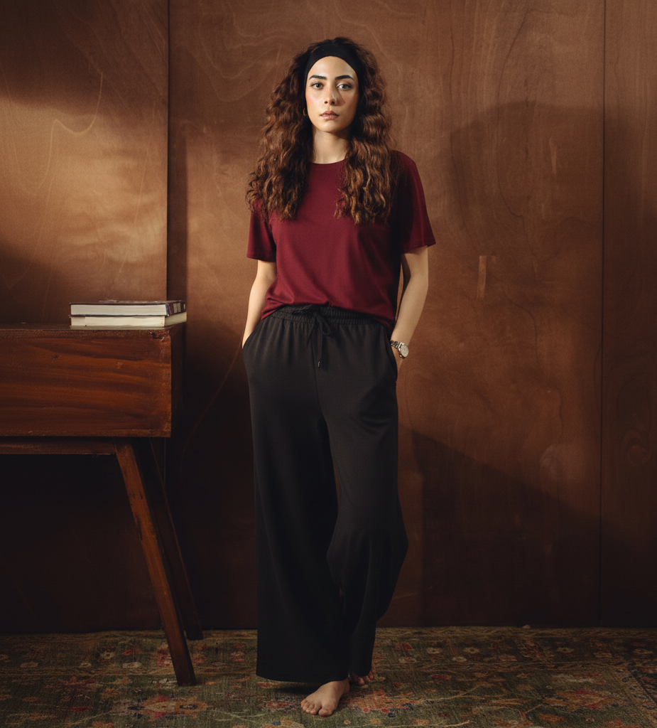 Oversized Tee and Flapper Trouser