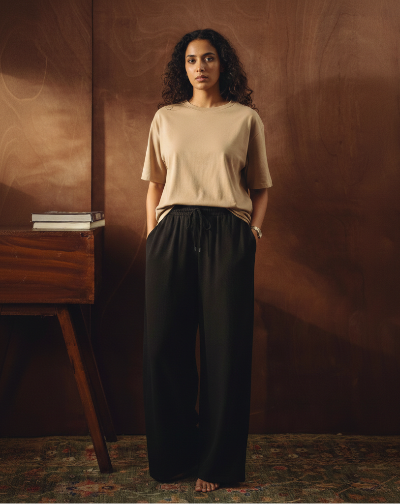 Oversized Tee and Flapper Trouser