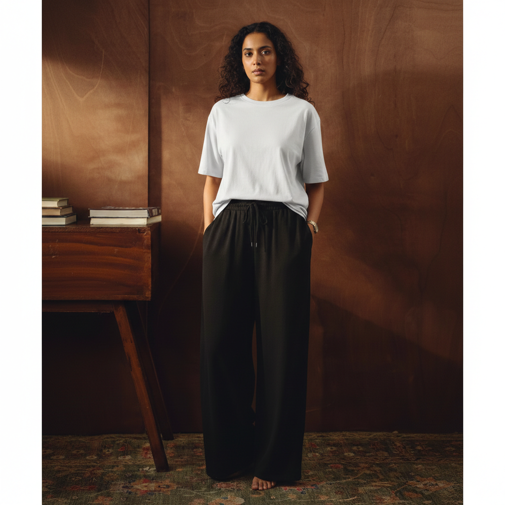 Oversized Tee and Flapper Trouser