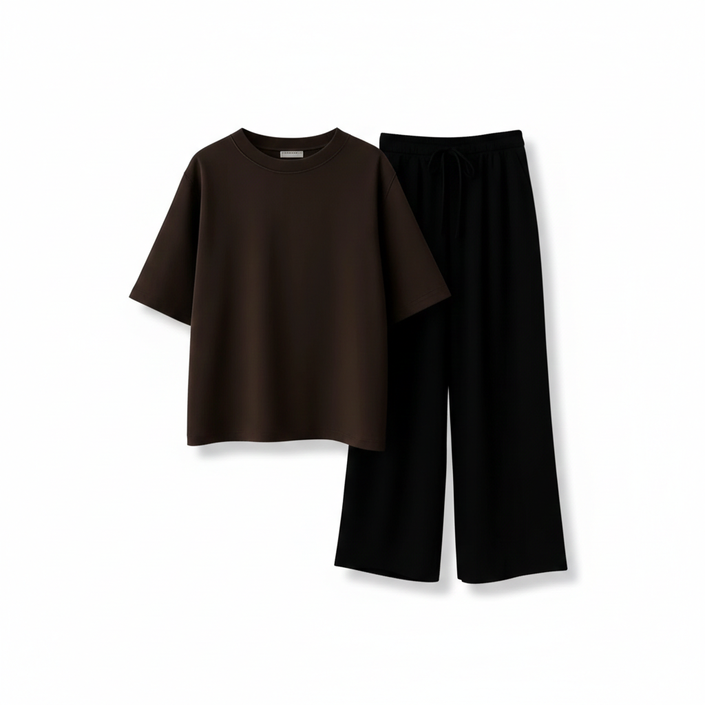 Oversized Tee and Flapper Trouser