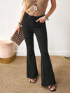Bell Bottom Denim Jeans-Bold Black