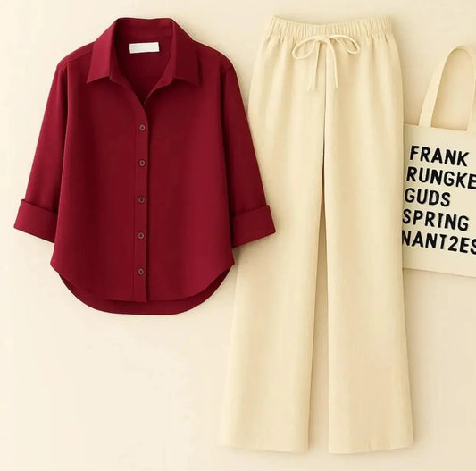 BUTTON DOWN SHIRT WITH FLAPPER TROUSER
