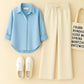 BUTTON DOWN SHIRT WITH FLAPPER TROUSER