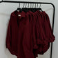 MAROON BUTTON DOWN SHIRT