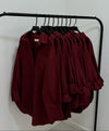 MAROON BUTTON DOWN SHIRT