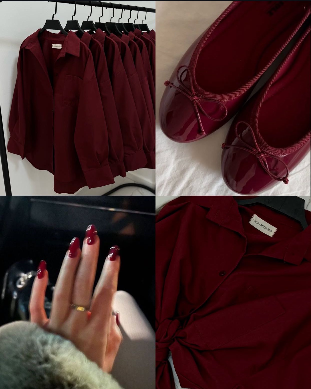 MAROON BUTTON DOWN SHIRT