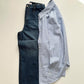 Striped Button Down Shirt With Wide Leg Jeans