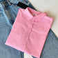 BUTTON DOWN SHIRT WITH WIDE LEG JEANS