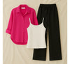 BUTTON DOWN SHIRT WITH FLAPPER TROUSER