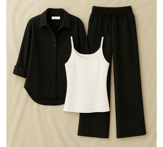 BUTTON DOWN SHIRT WITH FLAPPER TROUSER