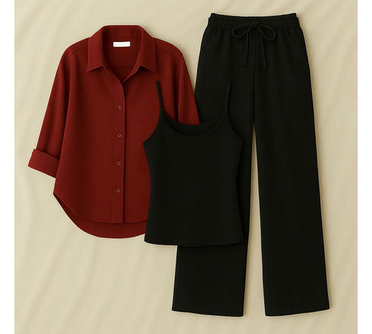 BUTTON DOWN SHIRT WITH FLAPPER TROUSER