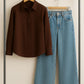 BUTTON DOWN SHIRT AND JEANS