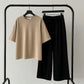 Oversized Tee and Flapper Trouser