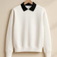 Classic Black Collar Sweatshirt