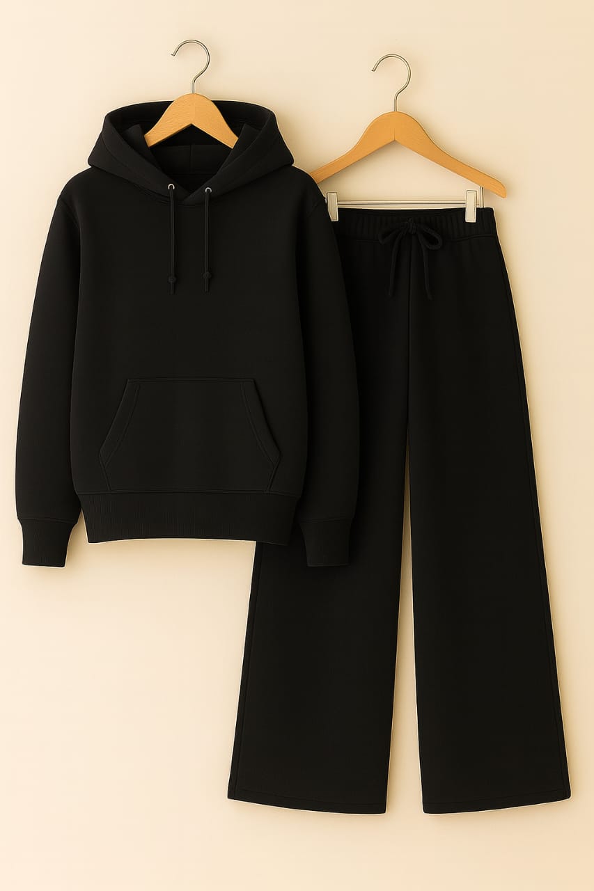 Hoodie with Black Flapper Trouser