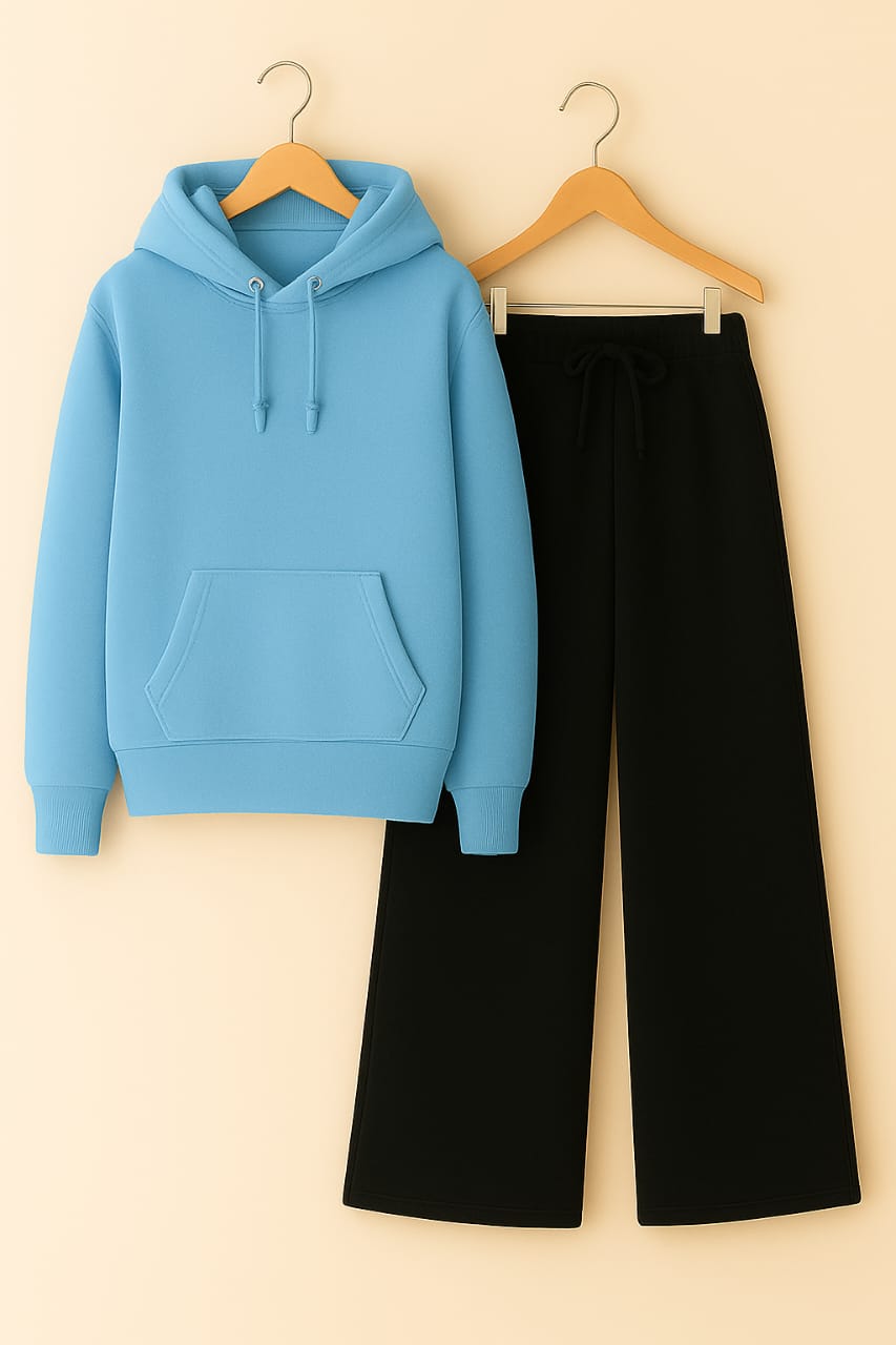 Hoodie with Black Flapper Trouser
