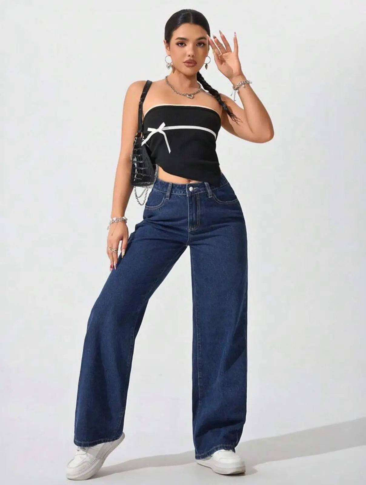 Retro Indigo Denim Jeans