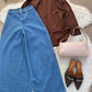 BUTTON DOWN SHIRT WITH WIDE LEG JEANS