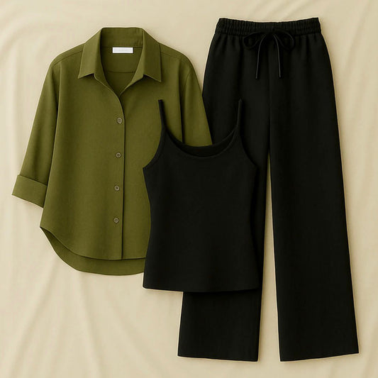 BUTTON DOWN SHIRT WITH FLAPPER TROUSER