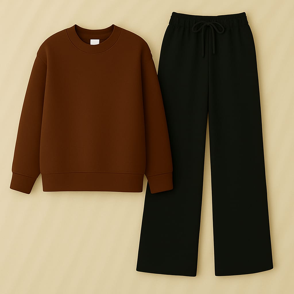 Sweatshirt With Black Flapper