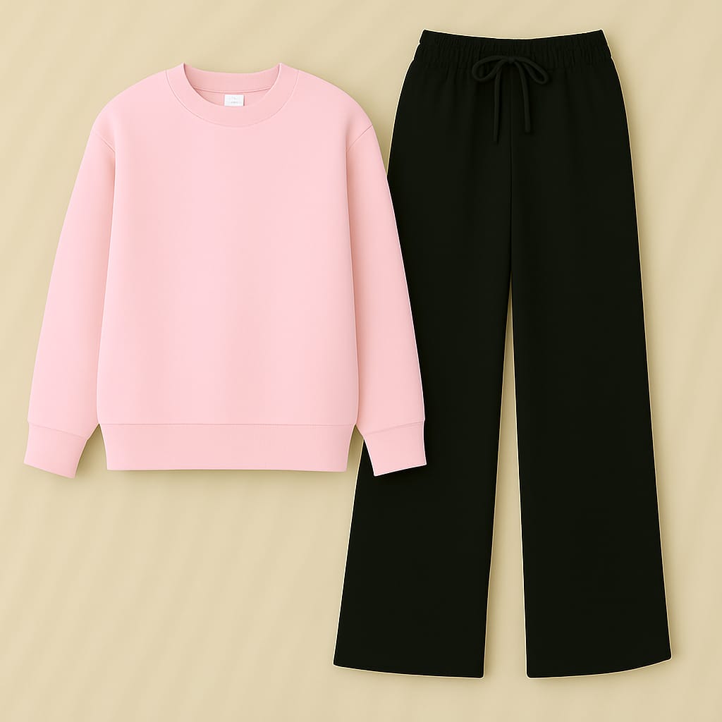 Sweatshirt With Black Flapper