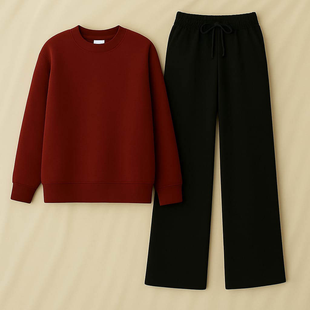 Sweatshirt With Black Flapper