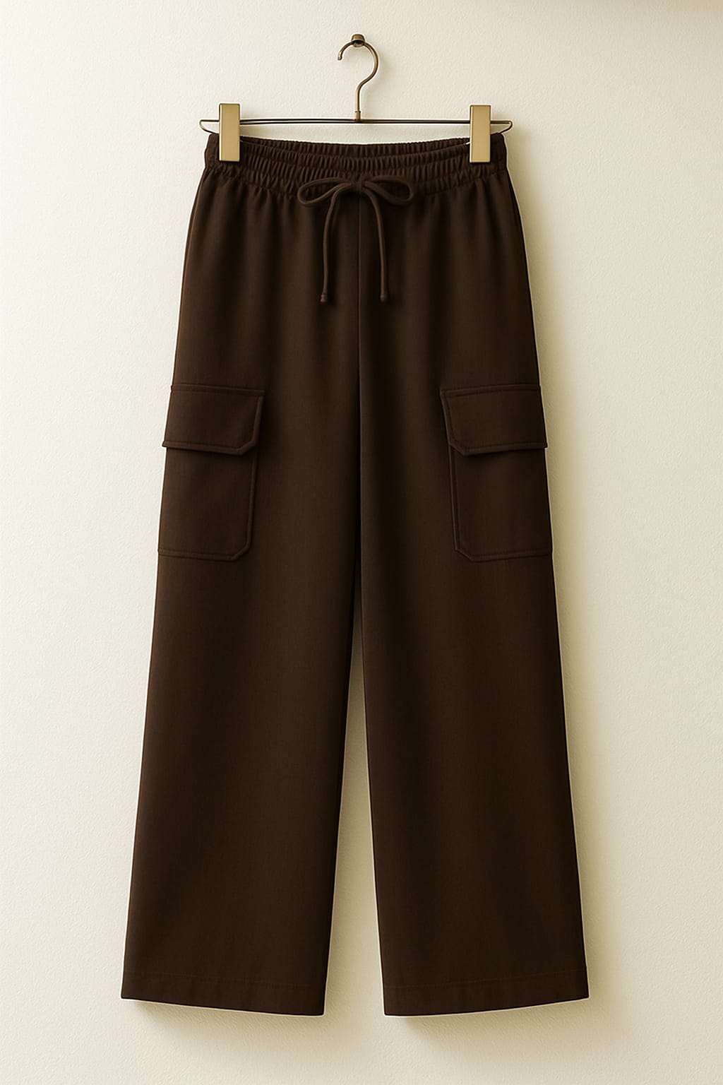 Brown Cargo Flapper Trousers