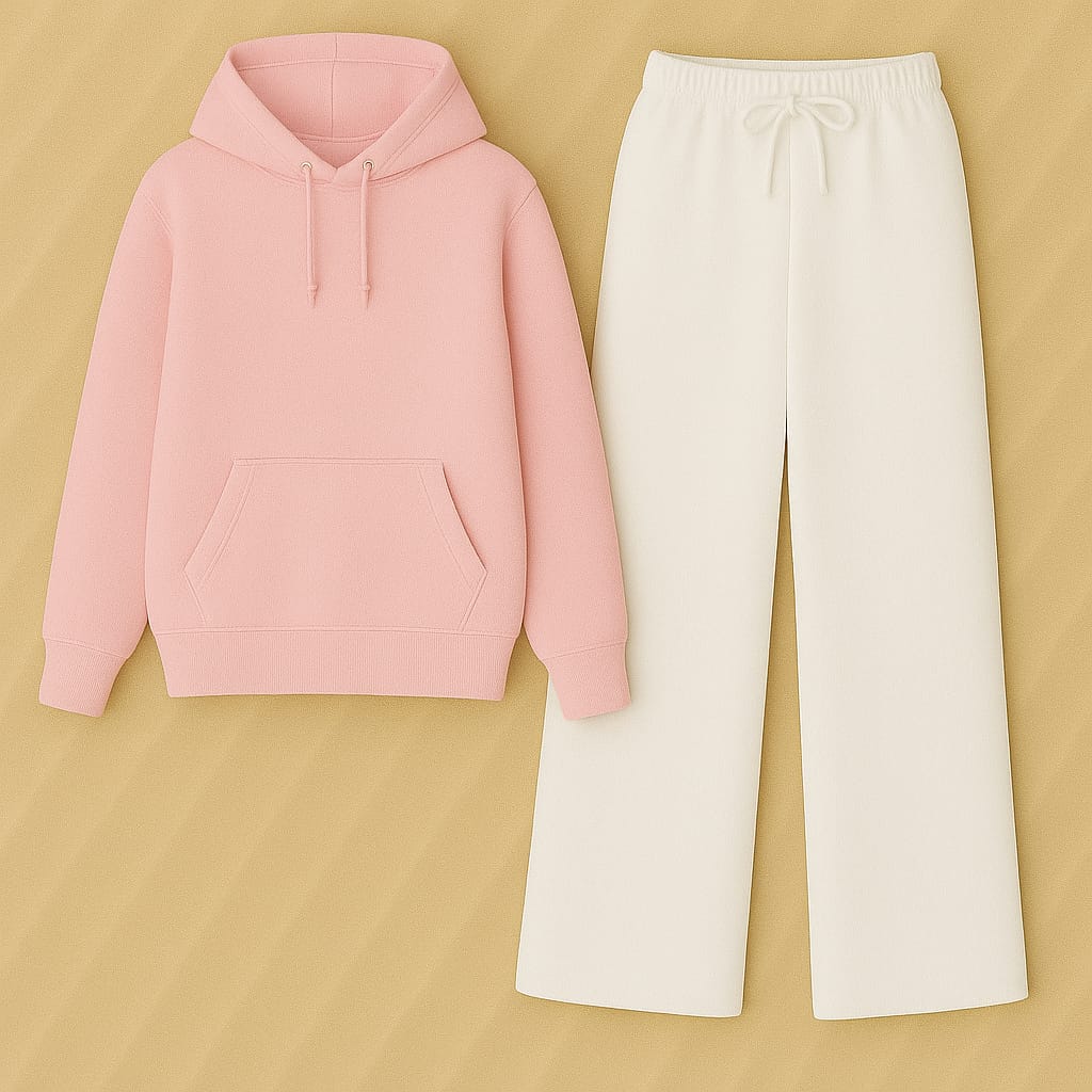 Hoodie with White Flapper Trouser