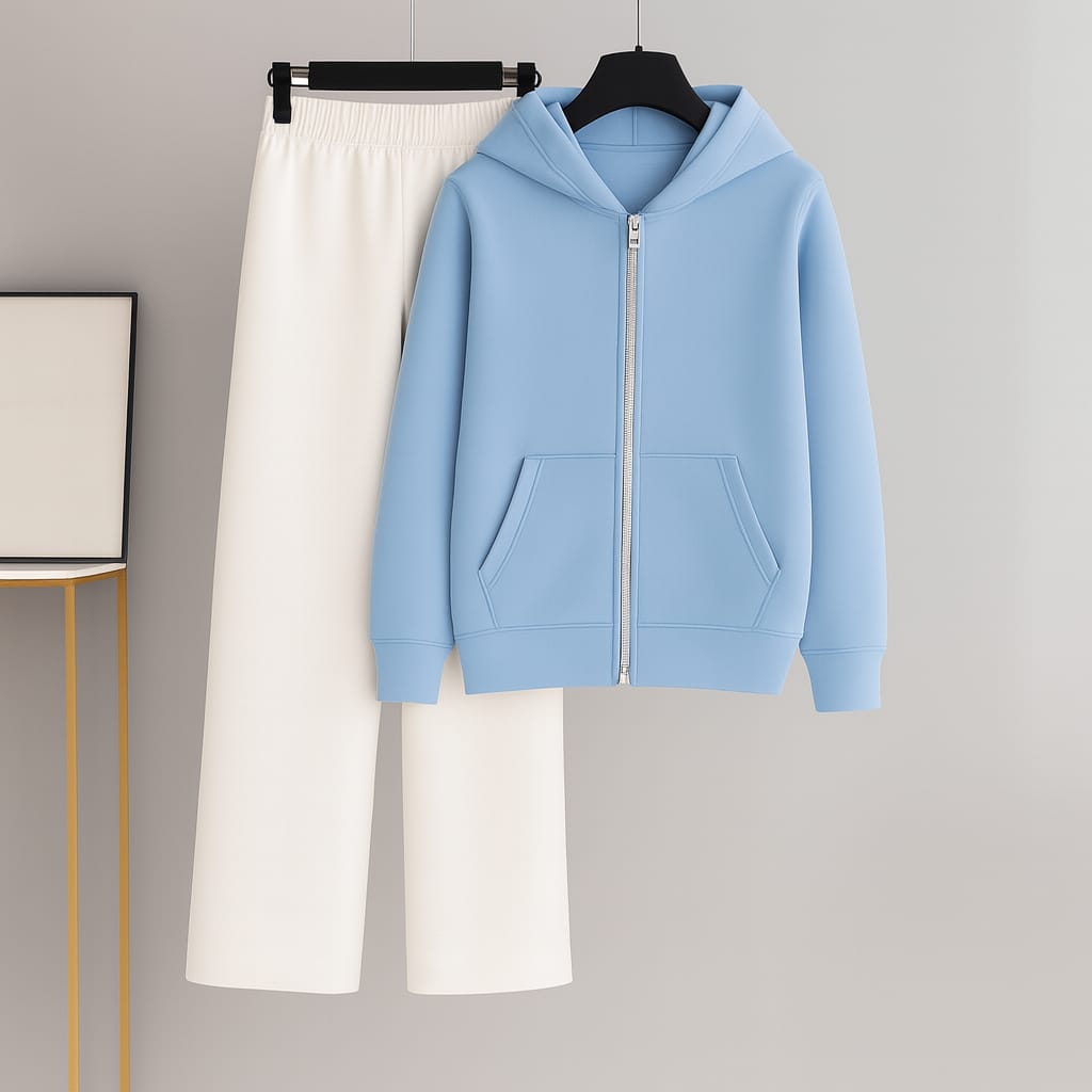 Zipper With White Flapper